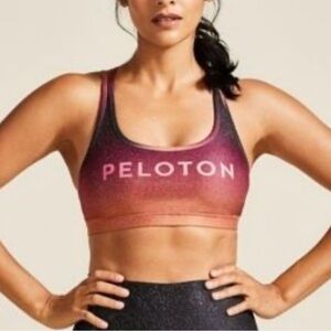 PELOTON ✨ shimmer radiant ombré top sports bra | Sz M